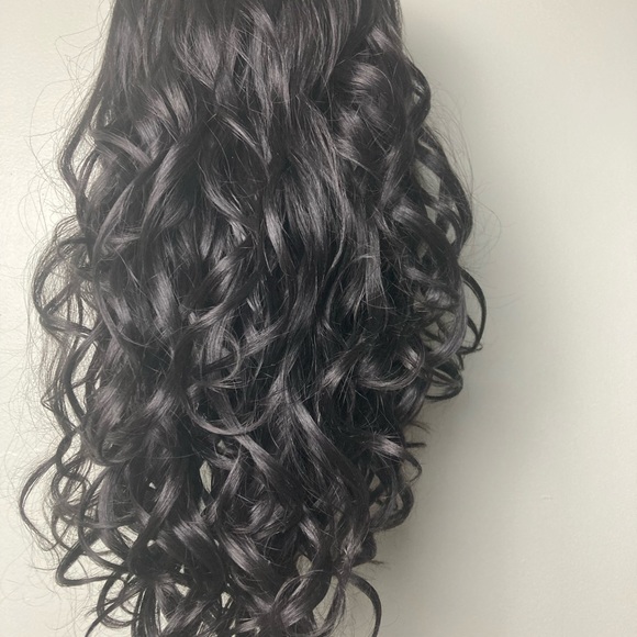 Black Wig Long Black Wigs Lace Wig - Picture 5 of 10